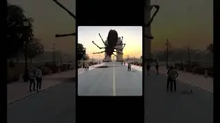 Big Spider near India Gate using maya | 3d camera tracking | VFX #ytshorts #vfx