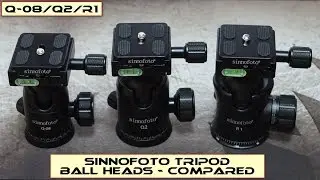 Sinnofoto (ODWARF) Tripod Ball Heads: Q08/Q2/R1 - Compared