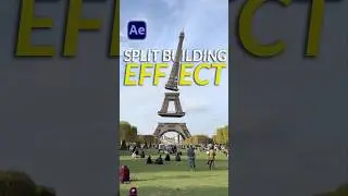 3d Build Split Effect | After Effects #tutorial 🔥