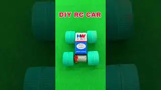 DIY Toy Car with Bottle Caps & DC Motor #shorts #trending #car