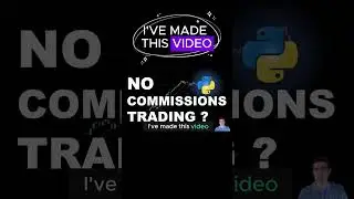No Commissions Trading Backtest In Python  #trading #algorithmictrading  #tradingstrategies