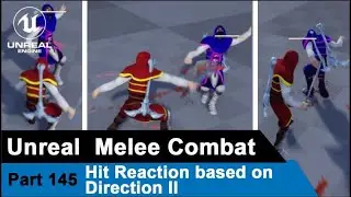 Unreal Melee Combat -  Hit reaction based on direction II  - UE4 Tutorials #145