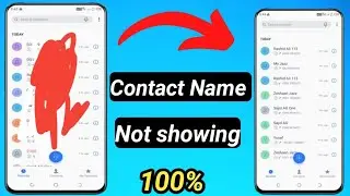 How to fix contact name not showing on android // contact list name not showing