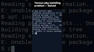 Termux Package Installing problem SOLVED! [Unable to locate package,Repository Maintenance]