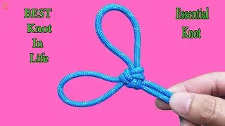 The BEST double loops knot @9DIYCrafts