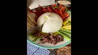 Tasty food. asmr. Young cheese. Вкусная еда. асмр. Молодой сыр.