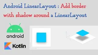 Android LinearLayout : Add border with shadow around a LinearLayout