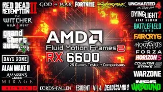 AFMF 2 on RX 6600 - Test in 25 Games