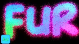 Create a Glowing Fur Text Effect In After Effects