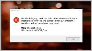 Installer Integrity Check Has Failed Error In Windows 11 / 10 - Fix