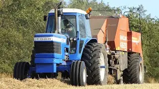 Ford TW30 baling w/ New Holland 4860S baler | PURE SOUND | Harvest Season 2021