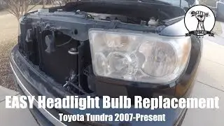 EASY Headlight Bulb Replacement - Toyota Tundra