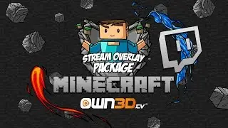 MINECRAFT Twitch Stream Overlay Pack | Direct Download | own3d.tv
