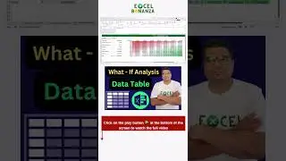 Excel What if analysis data table - show results for different scenarios in one table