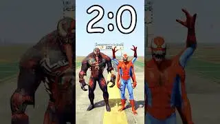 ZOMBIE VENOM vs ZOMBIE SPIDER MAN in GTA 5! (BATTLES) 
