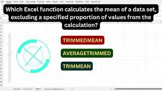 #49 - Excel Functions MCQ - Impress Interviewers with Your Expertise!