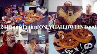 24Hours Eating ONLY HALLOWEEN Food