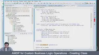AMDP for Custom Business Logic Operations Creating Class