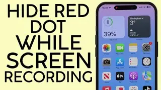 How to Hide Recording Red Symbol While Screen Recording on iPhone iPad (2023)