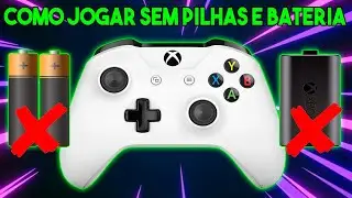 COMO JOGAR SEM PILHAS E BATERIA NO CONTROLE DO XBOX ONE