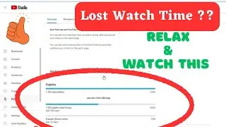 Lost YouTube Watch Hours? Will you get Watch Time Back? Have you lost it After Making Video Private?
