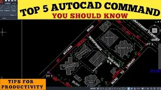 Top 5 AutoCad Commands you should Know in 2024 || 