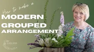 How to make a Modern/Grouped Flower Arrangement - using Fibrefloral