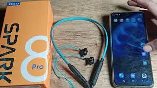 How to connect Earphone in Tecno spark 8 Pro phone, Bluetooth setting tecno phone