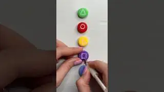 DIY 3D Clay Art Squid Game Gonggi Portable Game