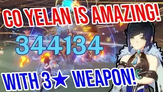 C0 Yelan is META DEFINING! 3★ Weapon Showcase! Genshin Impact