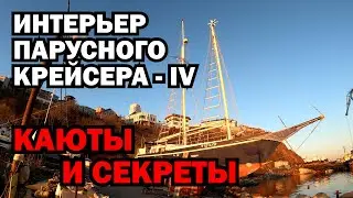 Интерьер парусной яхты IV. Каюты и тайные места - ахтерпик, артелка, сушилка, шкафы и рундуки.