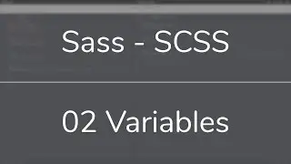 Sass Variables - Variables in SCSS
