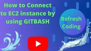 In AWS Connect EC2 instance by using GITBASH