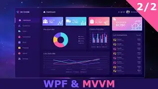 WPF & MVVM/ Modern Main UI Design (Part 2/2) - Header Design, Open & Switch Child Views
