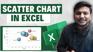 How to Make Scatter Charts in Excel- Basics, Smooth Lines, Markers, Straight Lines & Bubble Charts