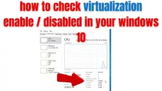 how to check virtualization enable or disabled in your windows 10