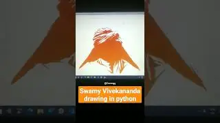 Swami Vivekananda drawing using Python |