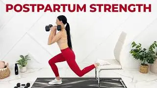 Postpartum Dumbbell Workout (Get Toned Legs & Glutes)