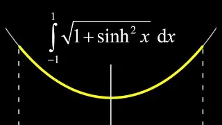 Arc length of cosh(x) on -1 to 1:  finding the arc length of the hyperbolic cosine.