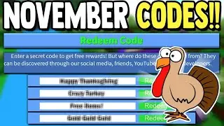 *EVERY* NOVEMBER CODE!! | Roblox Build a Boat for Treasure ROBLOX
