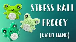 Cute Stress Ball Frog | Crochet With Me | Right Hand