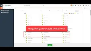 Change Privileges for a Grayed-out Field in User Roles in VTiger 7
