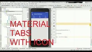 Material Tabs with Icon in Android Studio 3 .0