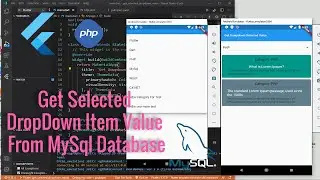 Flutter Get Selected Drop-down Item Value From Database. #Flutter Drop down.