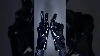 patent leather gloves crinkles #asmr #relaxation #gloves #leather #notalking #notalkingasmr