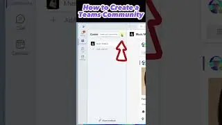 How to Create a Teams Community #shorts