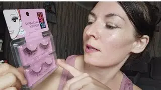 Клеем  накладные ресницы из ФИКС-ПРАЙС.