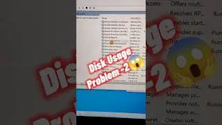 How to Solve Disk usage Problem in windows😱🤫 #shorts #windows
