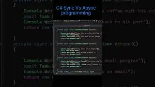 C# Sync Vs Async