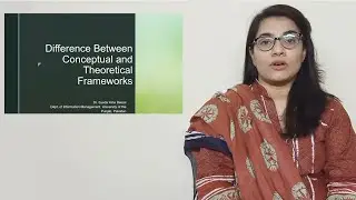 Difference between conceptual and theoretical framework